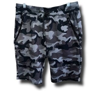 Southpole M Gray Black Camo Activewear Comfortable Sweat Y2k‎ Shorts